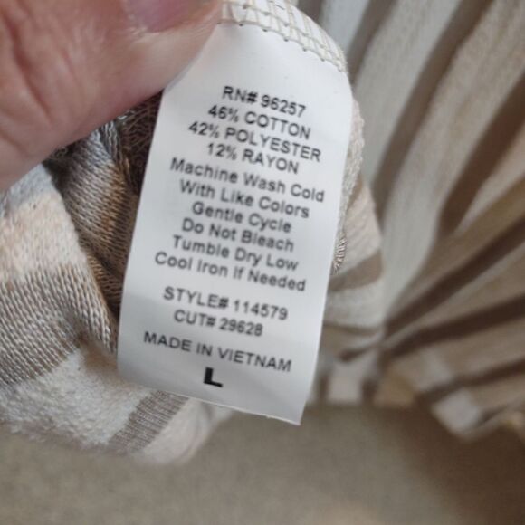 Women's Tunic Retro Boho Festival 3/4 sleeve Poncho look Size Large NWT. W1 - Picture 5 of 7